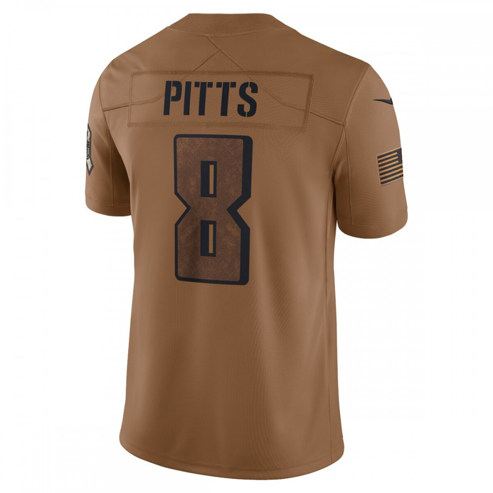 Kyle Pitts Atlanta Falcons Nike 2023 Salute To Service Limited Jersey - Brown-GridironStore